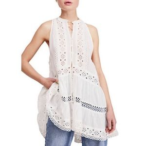 Free People Adelaide Ivory Tunic Medium